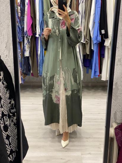 Desenli İpek Viskon Kap