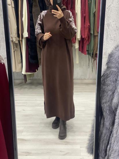 Taş Detaylı Angora Elbise