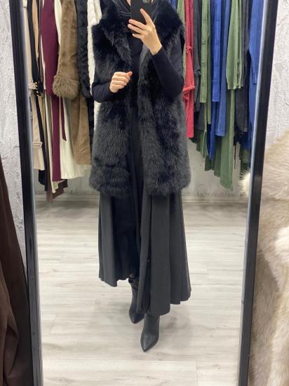 Kapüşonlu Kürk Yelek 