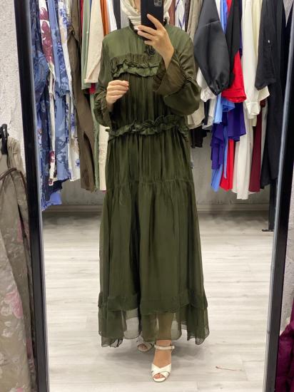 İPEK BÜZGÜLÜ ELBİSE